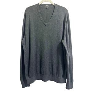 Uniqlo Mens Cotton Cashmere Blend V-neck Sweater Size XL V-Neck Lightweight